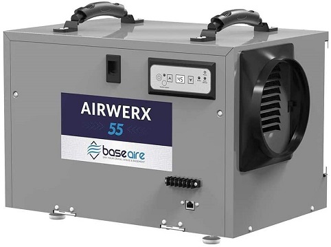 BaseAire AirWerx55 Basement & Crawl Space Dehumidifier​
